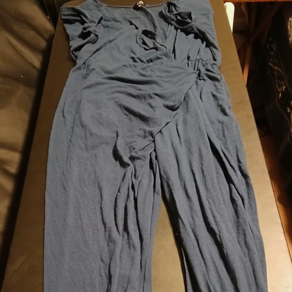 Blue Women's Rumper BY Cbr Size Xl Short Sleeve CBR Blue Jumpsuit